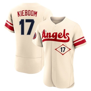 Authentic Carter Kieboom Men's Los Angeles Angels 2022 City Connect Jersey - Cream