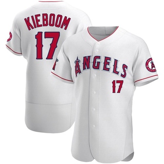 Authentic Carter Kieboom Men's Los Angeles Angels Jersey - White