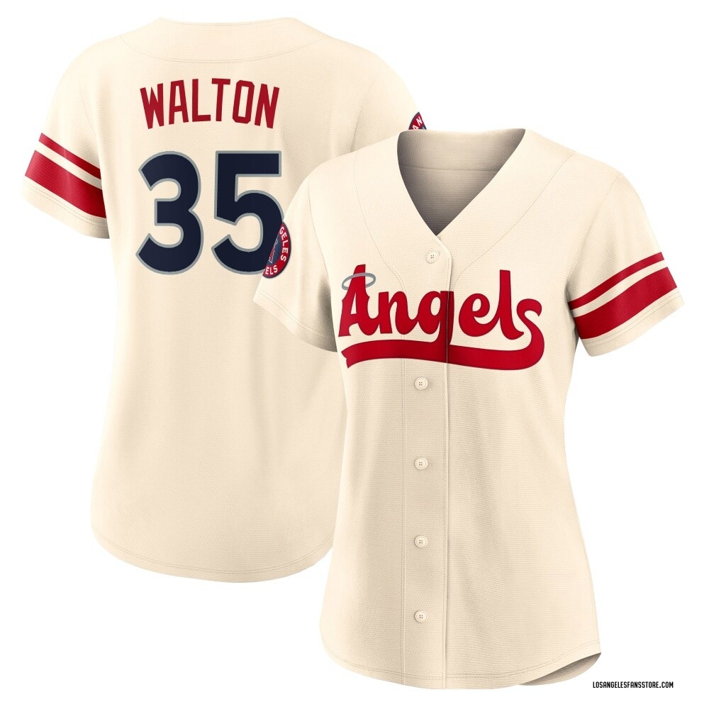 Authentic Donovan Walton Women's Los Angeles Angels 2022 City Connect Jersey - Cream