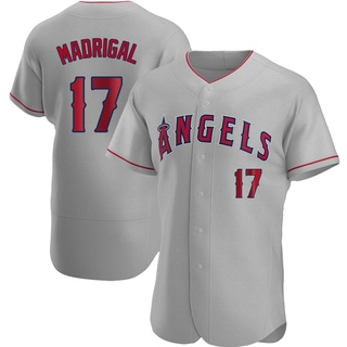 Authentic Nick Madrigal Men's Los Angeles Angels Road Jersey - Gray