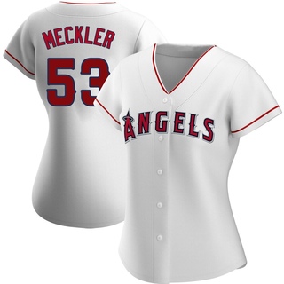 Authentic Wade Meckler Women's Los Angeles Angels Home Jersey - White