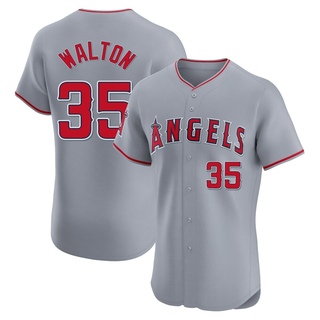 Elite Donovan Walton Men's Los Angeles Angels Road Jersey - Gray