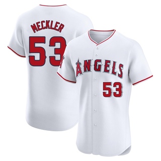 Elite Wade Meckler Men's Los Angeles Angels Home Jersey - White