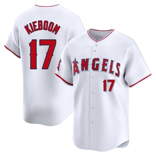 Limited Carter Kieboom Men's Los Angeles Angels Home Jersey - White