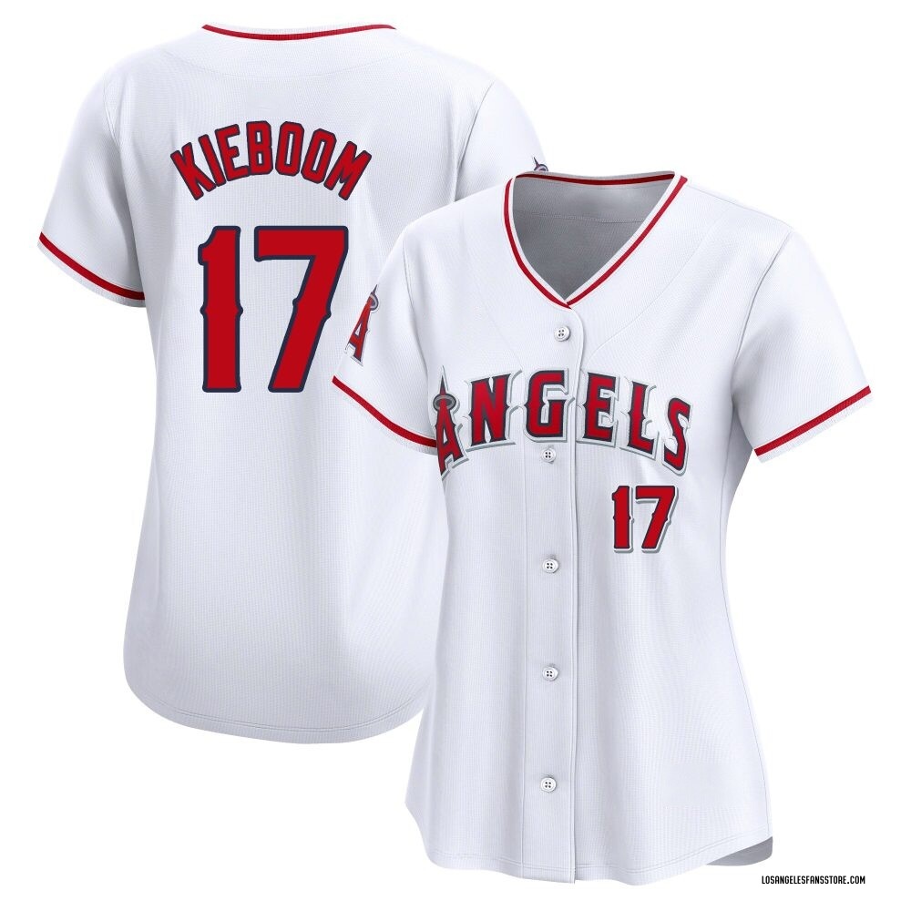 Limited Carter Kieboom Women's Los Angeles Angels Home Jersey - White