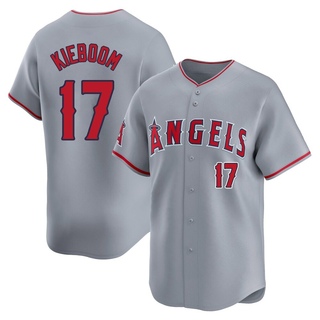 Limited Carter Kieboom Youth Los Angeles Angels Away Jersey - Gray