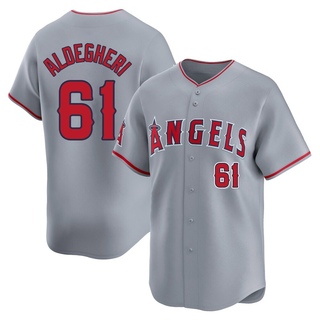 Limited Sam Aldegheri Youth Los Angeles Angels Away Jersey - Gray