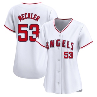 Limited Wade Meckler Women's Los Angeles Angels Home Jersey - White