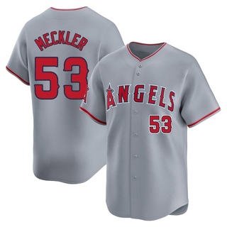 Limited Wade Meckler Youth Los Angeles Angels Away Jersey - Gray