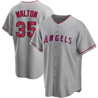 Replica Donovan Walton Youth Los Angeles Angels Silver Road Jersey